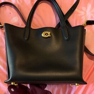 Elegant Black Leather Handbag